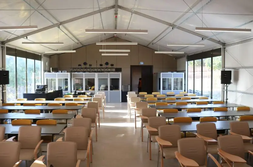 Modular Clear Span Tent for Corporate Conferences